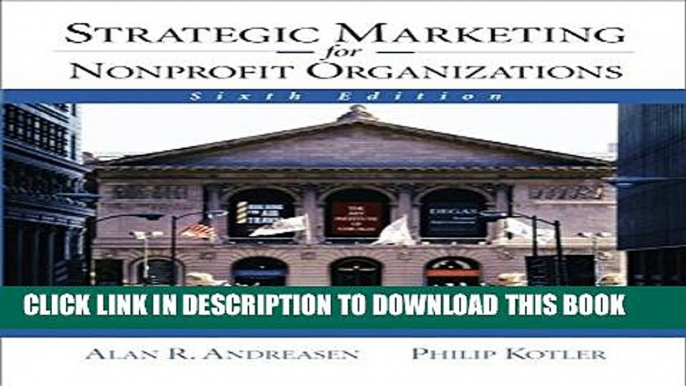 [PDF] Strategic Marketing for NonProfit Organizations (6th Edition) Full Collection