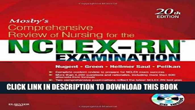 Collection Book Mosby s Comprehensive Review of Nursing for the NCLEX-RNÂ® Examination, 20e (Mosby