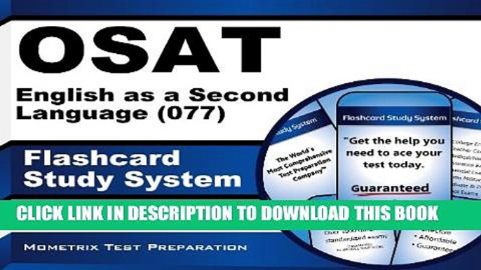 Collection Book OSAT English as a Second Language (077) Flashcard Study System: CEOE Test Practice