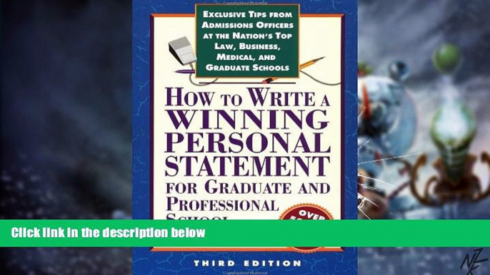 Big Deals  How to Write a Winning Personal Statement 3rd ed (How to Write a Winning Personal