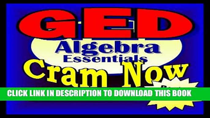 New Book GED Prep Test ALGEBRA REVIEW Flash Cards--CRAM NOW!--GED Exam Review Book   Study Guide