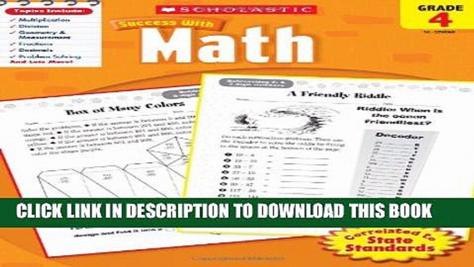 New Book Scholastic Success with Math, Grade 4 (Scholastic Success with Workbooks: Math)