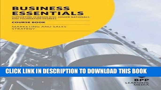 [PDF] Business Essentials Marketing and Sales Strategy: Study Text Full Colection