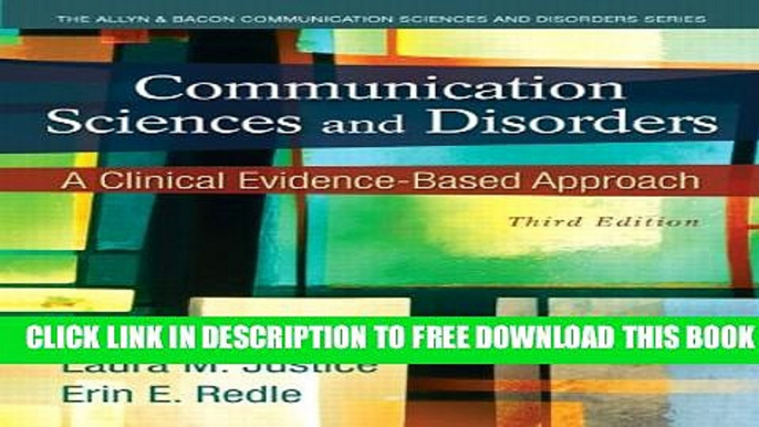 Collection Book Communication Sciences and Disorders: A Clinical Evidence-Based Approach (3rd