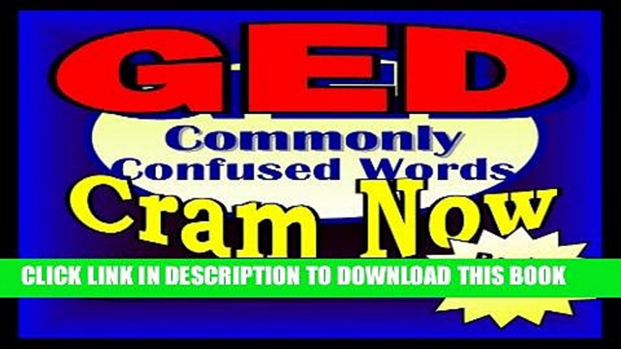 Collection Book GED Prep Test WORDS COMMONLY CONFUSED Flash Cards--CRAM NOW!--GED Exam Review