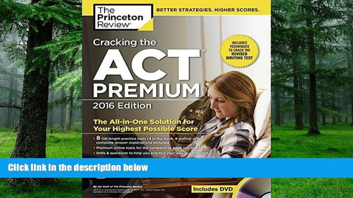 Big Deals  Cracking the ACT Premium Edition with 8 Practice Tests and DVD, 2016 (College Test