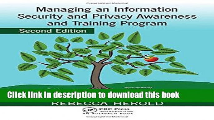 Read Managing an Information Security and Privacy Awareness and Training Program, Second Edition