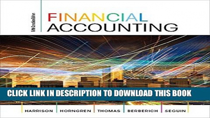 [PDF] Financial Accounting, Fifth Canadian Edition (5th Edition) Full Online