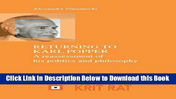 [Reads] Returning to Karl Popper (Schriftenreihe Zur Philosophie Karl R. Poppers Und Des Kriti)