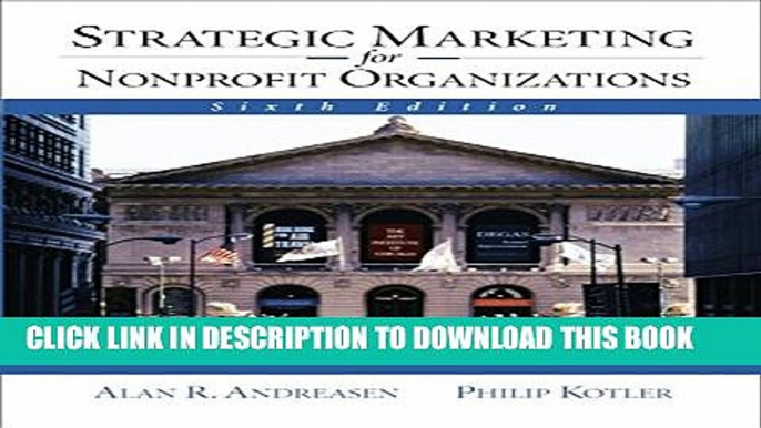 Collection Book Strategic Marketing for NonProfit Organizations (6th Edition)