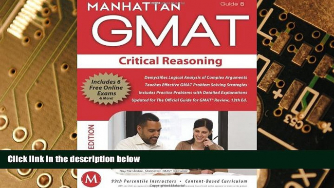 Must Have  Critical Reasoning GMAT Strategy Guide, 5th Edition (Manhattan GMAT Preparation Guide: