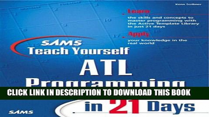 New Book Sams Teach Yourself ATL Programming in 21 Days