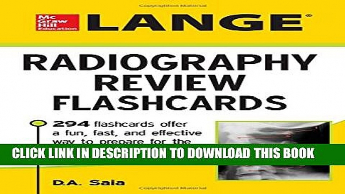 Collection Book LANGE Radiography Review Flashcards