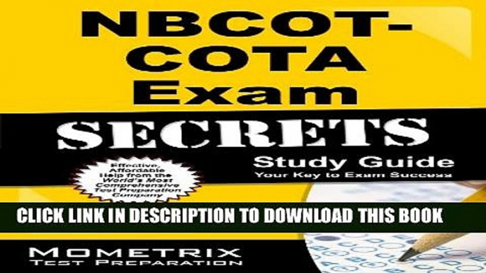 New Book NBCOT-COTA Exam Secrets Study Guide: NBCOT Test Review for the Certified Occupational