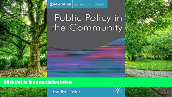 Must Have PDF  Public Policy in the Community (Public Policy and Politics)  Best Seller Books Most