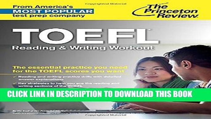 Collection Book TOEFL Reading   Writing Workout (College Test Preparation)