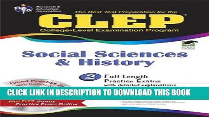 Collection Book CLEPÂ® Social Sciences and History w/CD (CLEP Test Preparation)