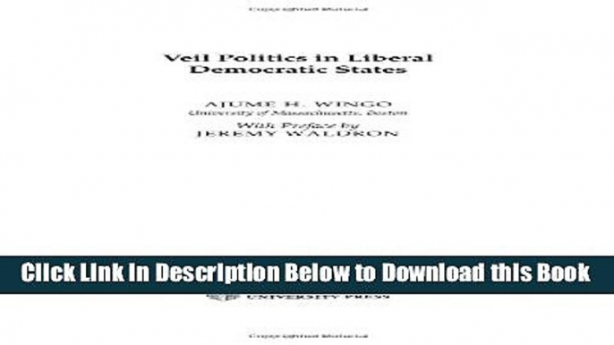 [Reads] Veil Politics in Liberal Democratic States (Cambridge Studies in Philosophy and Public