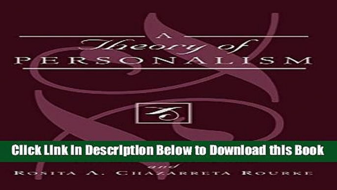 [PDF] A Theory of Personalism Online Books