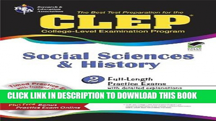 New Book CLEPÂ® Social Sciences and History w/CD (CLEP Test Preparation)