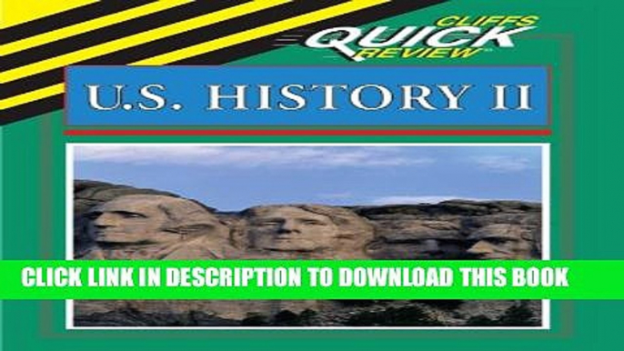 Collection Book CliffsQuickReview United States History II (Cliffs Quick Review (Paperback))