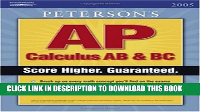 Collection Book Master the AP Calculus AB   BC, 1st edition (Peterson s AP Calculus AB   BC)