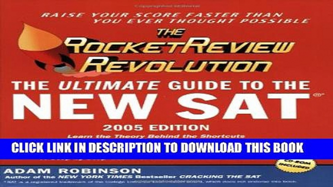 Collection Book The RocketReview Revolution: The Ultimate Guide To The New SAT (First Edition)