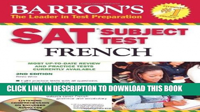 Collection Book SAT Subject Test French: With 3 Audio CDs (Barron s SAT Subject Test French (W/CD))