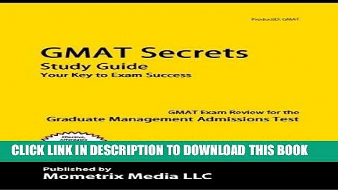 Collection Book GMAT Secrets Study Guide: GMAT Exam Review for the Graduate Management Admissions