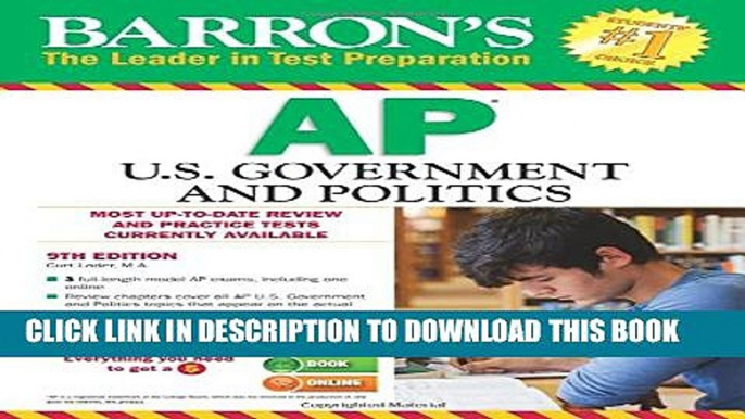 Collection Book Barron s AP U.S. Government and Politics, 9th Edition (Barron s AP United States