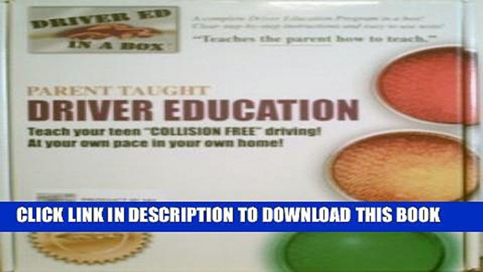 New Book Driver Ed in a Box - Interactive CD Version - Parent Taught Driver Education