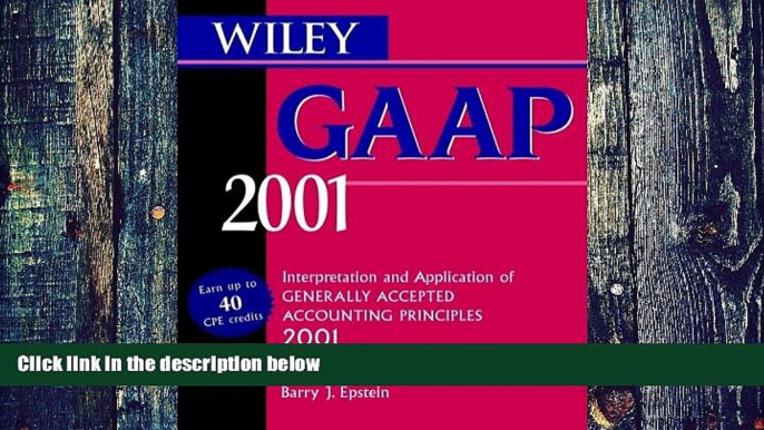 Big Deals  Wiley GAAP 2001: Interpretation and Application of Generally Accepted Accounting