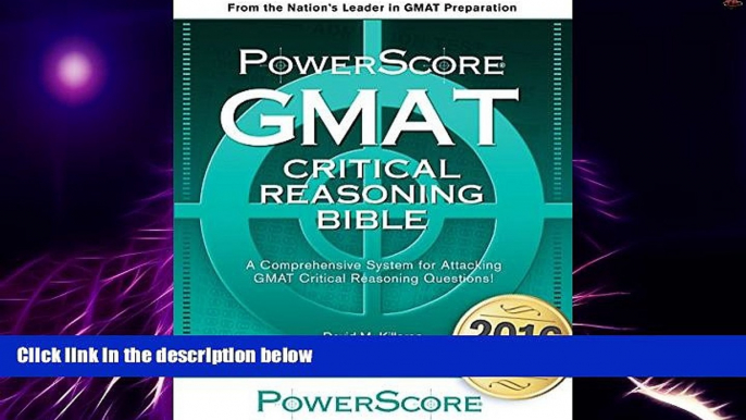 Must Have PDF  The PowerScore GMAT Critical Reasoning Bible  Free Full Read Most Wanted