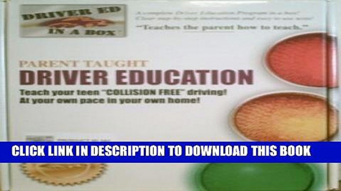 New Book Driver Ed in a Box - Interactive CD Version - Parent Taught Driver Education