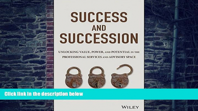 Big Deals  Success and Succession: Unlocking Value, Power, and Potential in the Professional