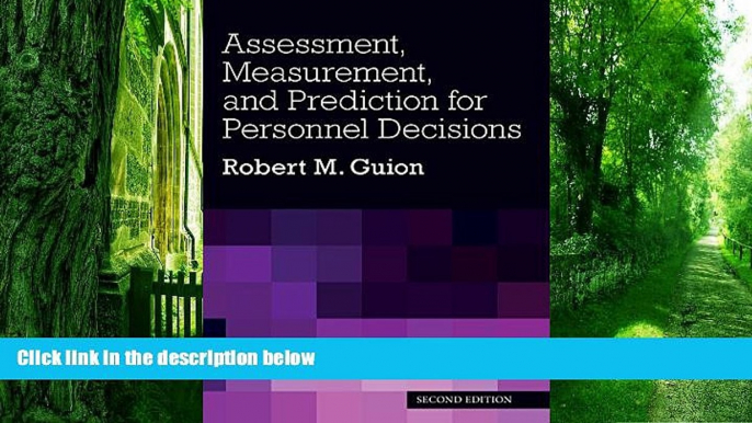 Big Deals  Assessment, Measurement, and Prediction for Personnel Decisions  Best Seller Books Best