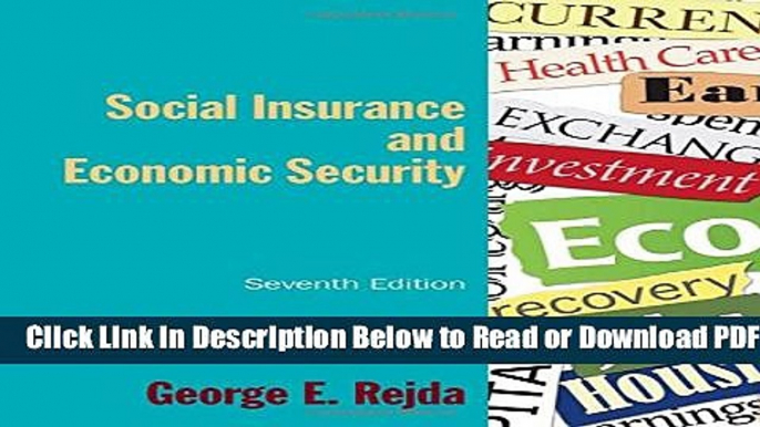 [Get] Social Insurance and Economic Security Popular New