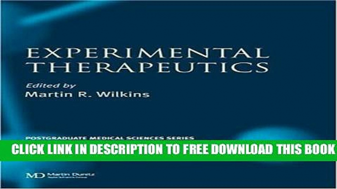 Collection Book Experimental Therapeutics (Postgraduate Medical Science)