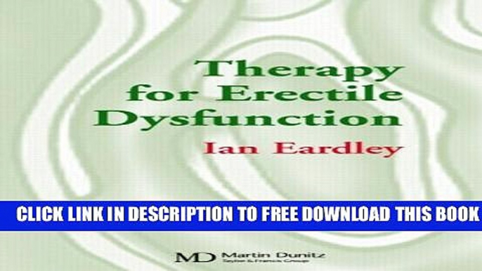 New Book Therapy for Erectile Dysfunction: Pocketbook