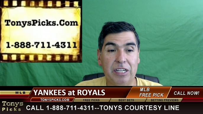 Kansas City Royals vs. New York Yankees Free Pick Prediction MLB Baseball Odds Series Preview