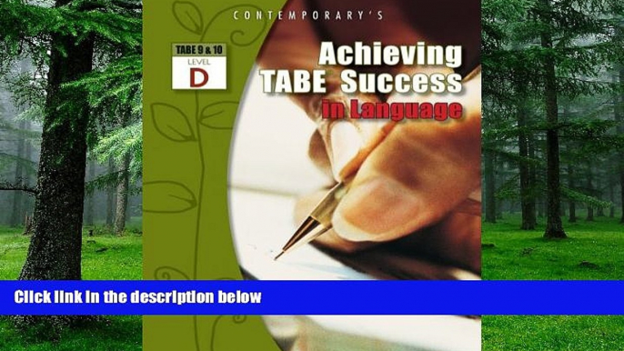 Big Deals  Achieving TABE Success In Language, Level D Workbook (Achieving TABE Success for TABE