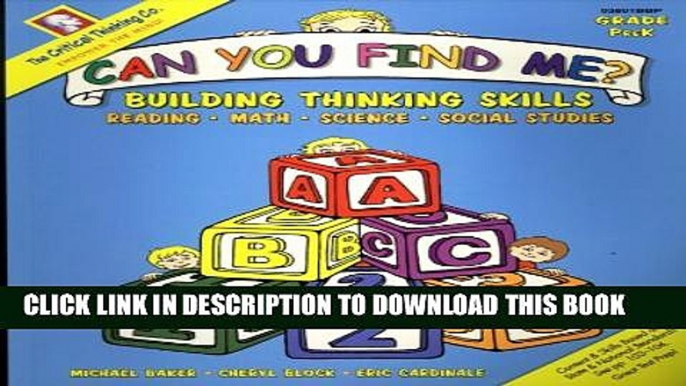 New Book Can You Find Me?: Building Thinking Skills in Reading, Math, Science, and Social Studies