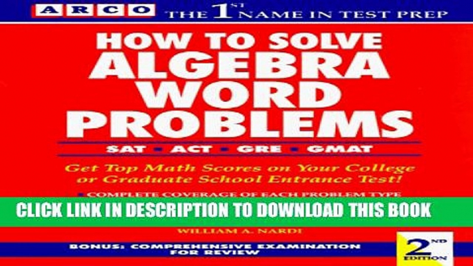 [PDF] How to Solve Algebra Word Problems Full Online