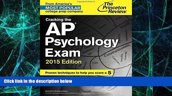 Big Deals  Cracking the AP Psychology Exam, 2015 Edition (College Test Preparation)  Free Full