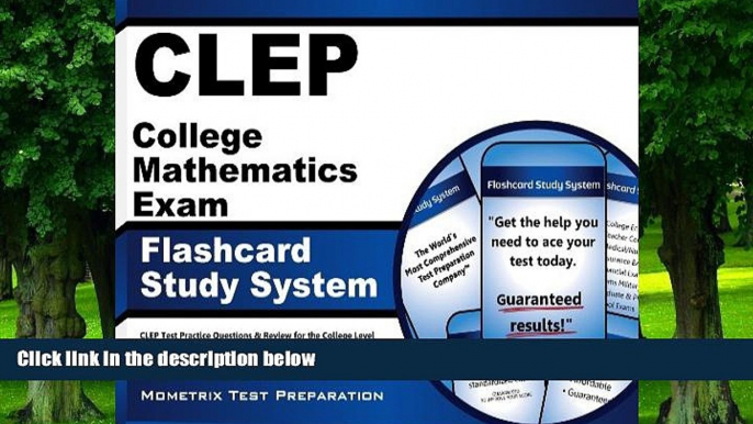 Big Deals  CLEP College Mathematics Exam Flashcard Study System: CLEP Test Practice Questions