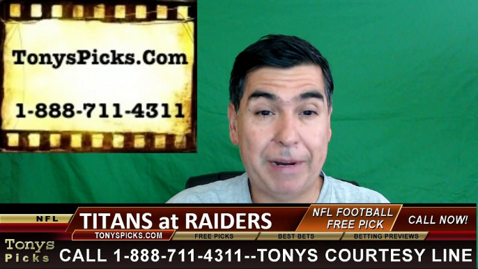 Oakland Raiders vs. Tennessee Titans Free Pick Prediction NFL Pro Football Odds Preview 8-27-2016