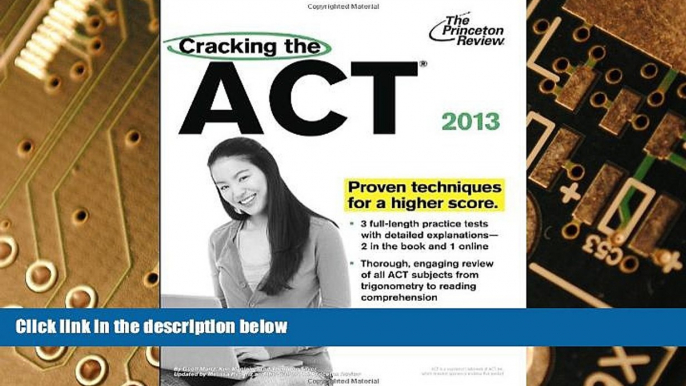 Big Deals  Cracking the ACT, 2013 Edition (College Test Preparation)  Best Seller Books Best Seller