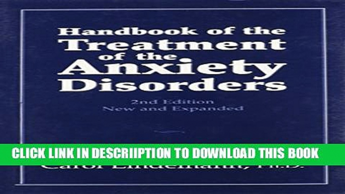 [PDF] Handbook of the Treatment of the Anxiety Disorders Full Colection