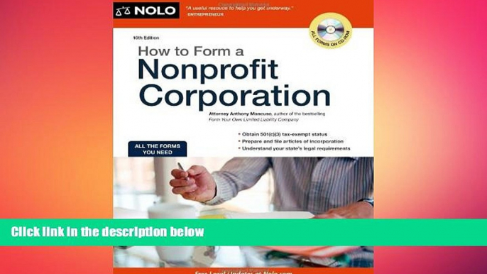 READ book  How to Form a Nonprofit Corporation (How to Form a Nonprofit Corporation (W/Disk))