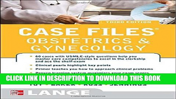 [PDF] Case Files Obstetrics and Gynecology, Third Edition (LANGE Case Files) Popular Colection